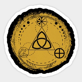 Triquetra - Earth, Sea & Sky | Pagan Symbol Sticker